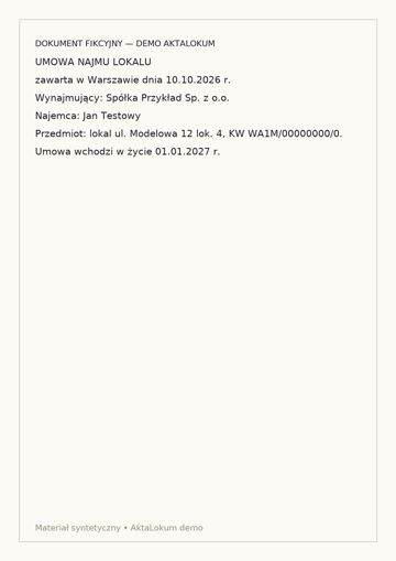 Pierwsza strona: Umowa najmu lokalu.pdf