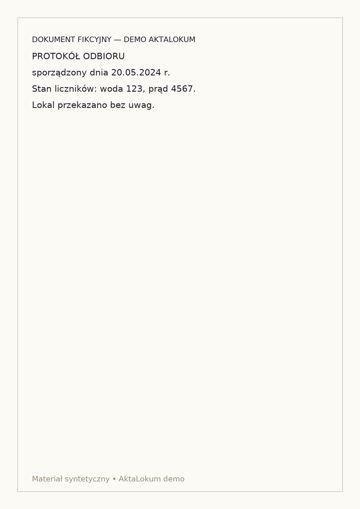 Pierwsza strona: Protokół odbioru lokalu.pdf